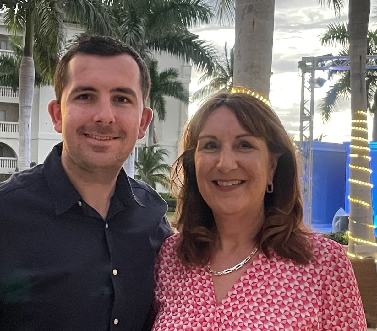 Mark, founder of Chapternity, with his mum Valerie